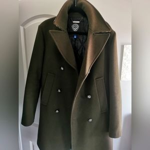 Men's double breasted winter peacoat